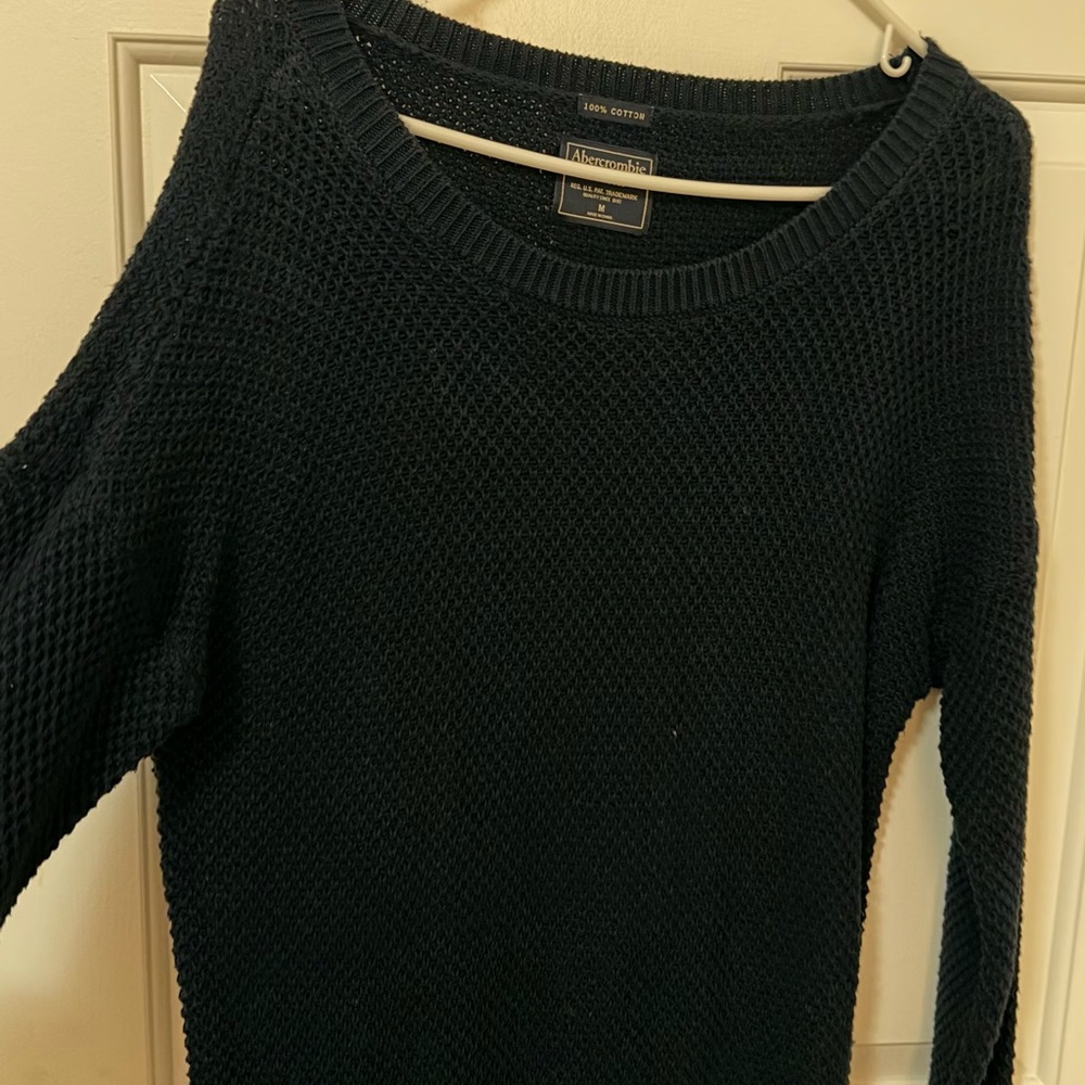 Abercrombie & Fitch Dark Blue Crew Neck Sweater